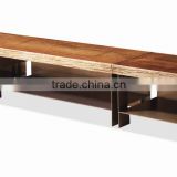 New Model Living Room Furniture LCD TV Stand Design Made From Wenge Wood