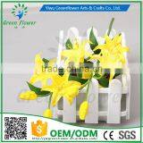 2016 Wholesale Mini Lily Artificial Flowers Real Touch Bouquet Wedding Bridal Home Declarative Flowers thumbnail-3