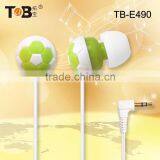 2015 New Cheap Reliable Quality Mini Cute Football Shape Earphones for MP3/ Computer/ Cellphone for Kids Study thumbnail-2
