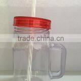 Plastic Mason Jar With Straw and Many Different Size, Colors thumbnail-4