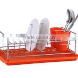LBY Dish Rack and Drainer With Tray and Cutlery Holder for House thumbnail-1