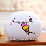 New Design White Soft Plush Emoji Pillow Stuffed Toys