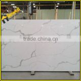 2.5cm thickness cut to size calacatta quartz stone tiles and slabs