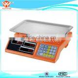 Yongkang Yinhe supply 40kg electronic price computing scales ,housing, 100%ABS