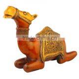 Brass Sitting Camel 9" thumbnail-2