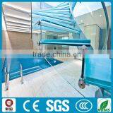 Indoor Commerical Tempered Glass Curved Staircase Design thumbnail-3