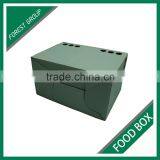 WHITE PLAIN CORRUGATED FOOD BOX FOR SHIPPING HAMBURGER WITH CUSTOM LOGO AND PRINT thumbnail-4