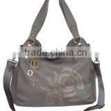 Golden Rose Laser Printed Tote Bags Newest Fashion Leather Handbags 2012 thumbnail-1