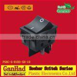 Double Rocker Switch&lighted 120v 16A/250Vrocker Switch