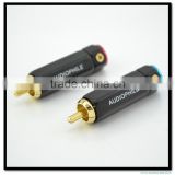 High Performance Audiophile Gold Plated RCA Plug Audio Grade RCA plug Audio plug
