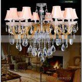 Murano Glass Chandelier Lamp,crystal Chandelier Light With Lampshade MD3260 thumbnail-1