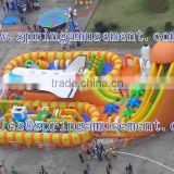 Huge Fun City of Plane Inflatable Obstacle Course for Children & Adult in Good Quality SP-FC020