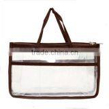 Travel Cosmetic Bag PVC Clear Handbag Organizer Bag thumbnail-2