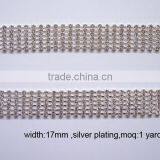 (M0587) 17mm Wide Metal Crystal Chain,fashion Cup Chain thumbnail-1