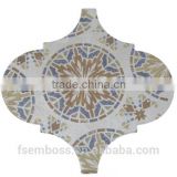 EMBOSS customized 250mm*250mm lantern tile rustic tile ceramic floor tile mosaic kitchen bathroom decorative tile