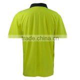 New Men's Safety Tee Work T-Shirt Reflective Yellow Breathable thumbnail-2