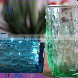 Wholesale Colored Tableware Embossed Glass Tumbler Quality Choice thumbnail-4