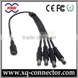 XinQi CCTV Camera Black 2.5mm Plug Male To Male Power BNC DC Cable
