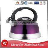 Hot Sale Pour Over Whistling Kettle Stainless Steel Tea Water Kettle With Coating thumbnail-1