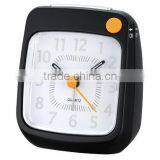 Cute Design Desktop White Alarm Clock With Crescendo Beep Sound thumbnail-2