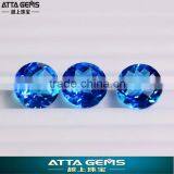 Aquamarine Round Stone-perfect Checker Cut Glass thumbnail-1