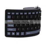 USB Wired Waterproof Rollup Keyboard for PC Notebook Laptop Foldable Silicone Keyboard thumbnail-4