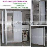 Stainless Steel 304 Air Cooled Quick Blast Freezer With Single Trolley