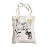Large Screen Printing Ladies Cotton Shopping Tote Bag