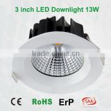china 2016 led recessed down light/ led recessed down light/new cob 12w led downlight