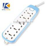 10 Way Horizontal Universal Electrical Outlet Multiple Power Socket thumbnail-1