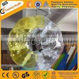 Adult Size 100% PVC Bubble Suits,half Yellow Bumper Ball TB297