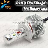 Three Function With Hi/Lo Beam Led Motorcycle Headlight Bulb C Ree Led Headlight For Motorcycle 3800lm Ultra Bright