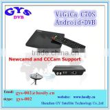 cccam sharing android tv box DVB-S2 vigica c70 hd receiver