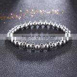 Antique Crystal Gold Silver Plated Rhinestone Pave Ball Charm Bracelets