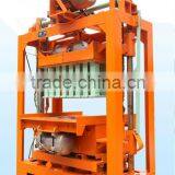 QTJ4-50 concrete block manufacturing machine, portable cinder block molding machine