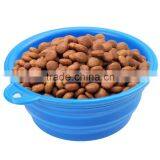 Collapsible Silicone Pet Bowl Dog Food Feeder