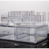 Wholasale Elegant Contemporary Design Custom Made Transparent Color Acrylic Cosmetic Organizer