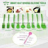2016 Newest TOP-Quaility Silicone Green Kitchen Tools/silicone Kitchen Cooking Utensils, Set of 9 thumbnail-1