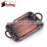 Popular Arab Copper Plated Serving Tray With Two Handles thumbnail-2