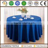 blue round waterproof dining table cloth