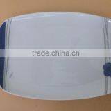 Cheap Porcelain Plate Ceramic Rectangular Dinner Plates & Dishes Stock OTH009 thumbnail-1