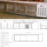 Kitchen Refrigerator Have Glass Doors