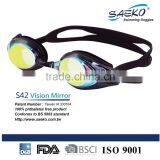 Vision Mirror - UV Protection Silicone Strap Swimming Goggles Anti-fog Adult