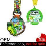 Colorful Cute Kid Marathon Custom Soft Pvc Rubber Family Running Medal thumbnail-1
