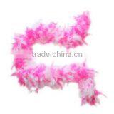 Turkey Chandelle Feather Boas -party Decoration Two Tone Mixed(pink/White) thumbnail-1