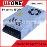2015 ueone input 300-450Vac output 24v 350w LED swith mode power supply