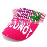wholesale cheap sun visor hat/print design sun visor hat
