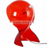 modern interior decorative and desk plastic lamp red table lamp project lighting