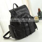 Korean Style 2016 Fashion Custom Wholesale Lady Bag PU Leather Bag for Casual Pop School Backpack thumbnail-1