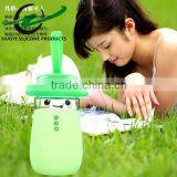 Hot Sale Cartoon Glass Water Bottle Mini Big Bai Silicone Cup Sleeve thumbnail-4